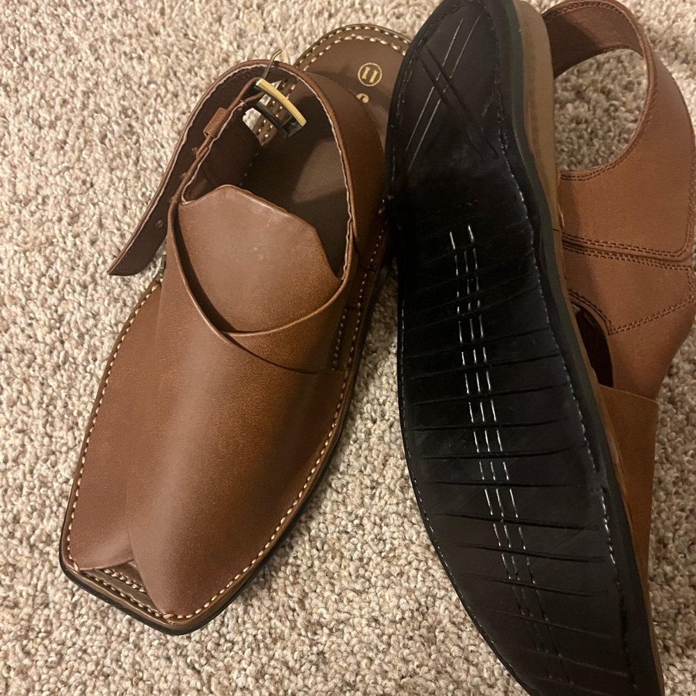 Jjunaid Jamshed shoe brown color for men